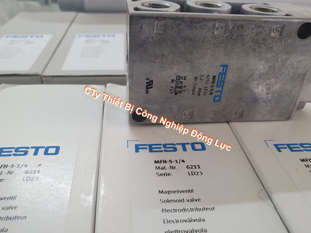 Festo MVH-5/3-E-1/8-S-B 30998 Solenoid Valve 