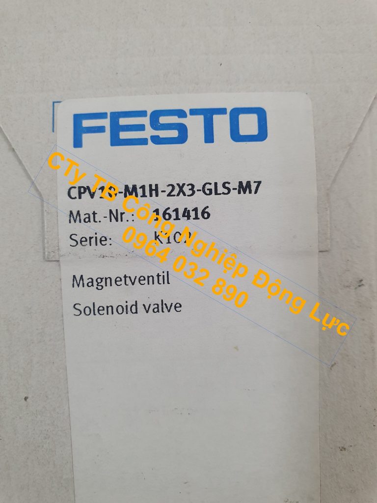 van điện từ khí nén festo CPV10-M1H-2X3-GLS-M7 nhập khẩu chính hãng bảo hành uy tín 1 năm giá rẻ
